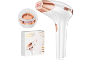 PRETTIVO 21J Depiladora de Luz Pulsada IPL, 3 en 1 Depiladora Laser Eficiente 9 Niveles de Energía Laser Depilacion para Hombres, Mujeres, Cara, Axilas, Piernas y Cuerpo - 999.900 Pulsos