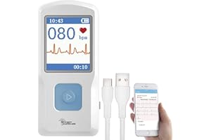 ‎NEWGEN MEDICALS newgen medicals EKG für Zuhause: Mobiles medizinisches EKG-Messgerät mit PC-Software und App (Gerät, Gerät für Zuhause, Mobile)