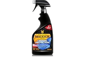 Maddox Detail - Protezione Ceramica 500ml | Trattamento Ceramico Professionale per Auto | Protezione Idrofobica per Vernice Auto | Sigilla, Lascia una Luminosità Intensa e Protegge 3 Mesi