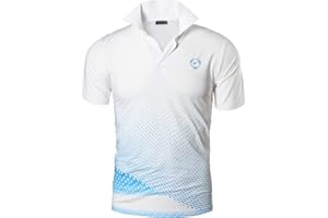 jeansian Homme De Sport Outdoor Manches Courtes Polos T-Shirt Tops LSL195