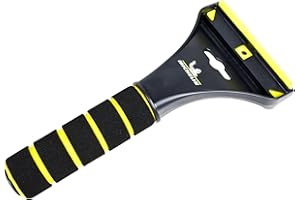 Michelin 81000 Grattoir à glace pour voiture Grattoir à glace avec poignée souple antidérapante | Grattoir à lame réversible | Déferrant durable et stable pour fenêtres