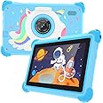C idea CM88 Android Kids Smart Tablet 7-Inch Display Wi-Fi and Bluetooth Built-in Stand Kids Early Education Learning Tab Shockproof Edges (Blue)