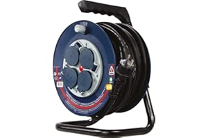 Enrouleur de chantier pro Dhome - H07 RN-F 3G 2,5 mm² - Longueur 40 m