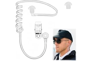 BIVOFU Air Tube Headphones, Écouteur Air Tube, Remplacement du Tube Acoustique Clair, Confort et Sécurité, Compatible avec Talkie-Walkie, Oreille Gauche ou Droite