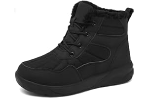 ChayChax Winterstiefel Damen Winterschuhe Wasserdicht Warm Gefütterte Schneestiefel Rutschfeste Stiefeletten Kurzschaft Stiefel Winter Outdoor