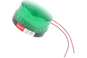 B Baosity 220V Gyrophare Balise de Signalisation Lumineuse LED Lampe d'Avertissement Clignotant Eclairage d'urgence Voiture Vert