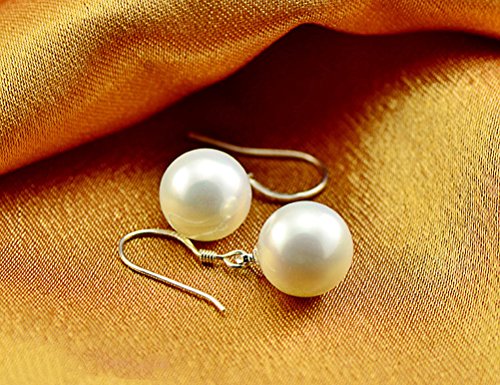 Hosaire Ohrringe Mode Weiss Perlen Anhänger Damen Ohrring für Geburtstag Valentinstag Geschenk Ohrhänger - 8