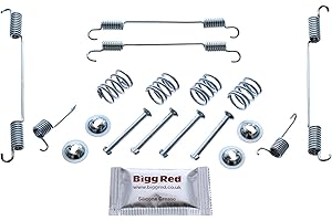 Bigg Red - Rear Drum Brake Shoe Fitting Kit - Compatible with Lada Largus 1.6, Duster 4x4