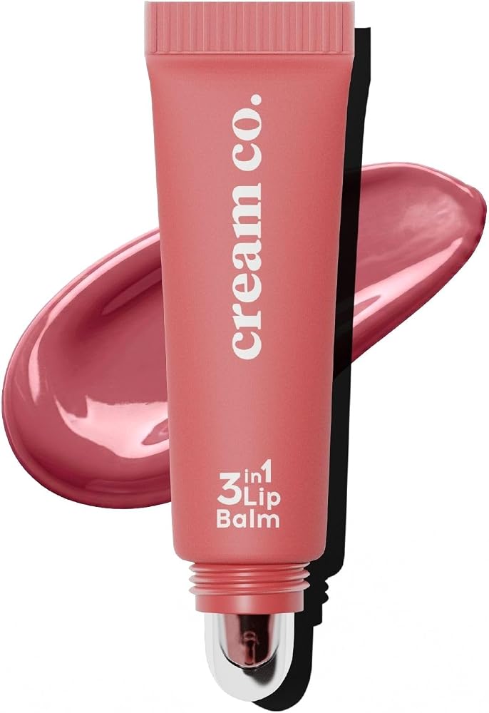 Cream Co. Nemlendirici Parlatıcı 3in1 Lip Balm, Dudak Bakım, Cupcake Rose Gülkurusu, Hyaluronik Asit Seramid
