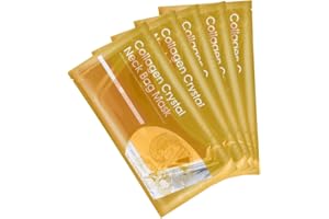 TMISHION 5pcs Collagen Neck Mask, Neck Anti Wrinkle Pads Collagen Neck Pads Anti-aging Intensive Hydrating Serum Lift Neck Mask Firming Moisturize Wrinkle Removal Repair Whiten Tighten Skin Pads (GOLD)