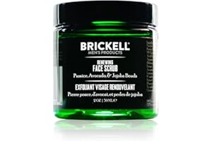 BRICKELL MEN'S PRODUCTS Brickell Men’s Exfoliante Facial Renovador, Exfoliante Facial Exfoliante Profundo Natural y Orgánico, 59ml