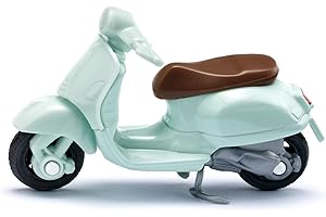 siku 1296, Vespa 125 GTS Super, Moto de juguete, Metal/Plástico, Verde menta, Neumáticos de goma, manillar y caballete móviles