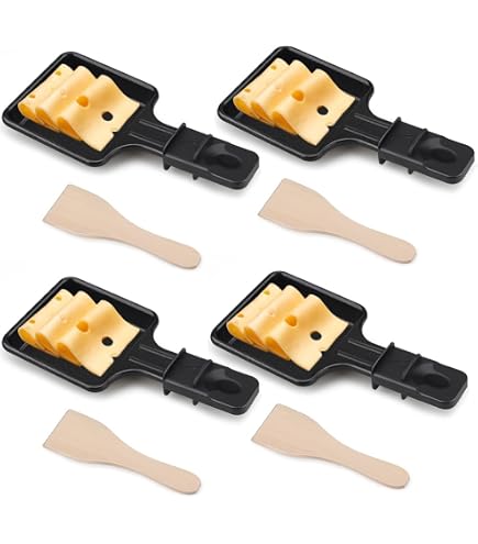 Poêlons à Raclette Rotel - Lot De 2 | Anti-adhésif PTFE | 18,5x9x1,5cm | Compatibles Plupart Appareils