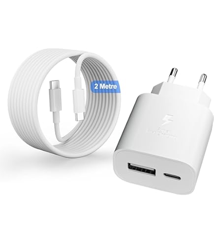 MatauMahi 30W USB C-Oplader met 2 Poorten (Type-C/A) - Wit, Snellader