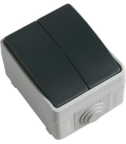 Commutatore doppio tasto 16A 250Vac con simbolo ventola | NT4027VMC