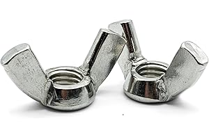 Hippo Hardware M6 (6mm) Wing Nuts Butterfly Nut A2 Stainless Steel (Pack of 3)