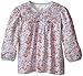 Pumpkin Patch Baby-Girls Mini Knit Floral Blouse, Cornflower Blue, 3-6 Months