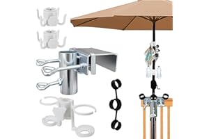 LOEPENLE Uchwyt na parasol przeciwsłoneczny, regulowany uchwyt na balustradę balkonową, uchwyt na balkon, uchwyt na balustradę balkonową