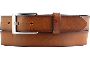 BELTINGER Children's Belt Vintage Look 3 cm Jeans Belt Made of Full Cowhide Leather for Boys 30 mm with Blackened Edges