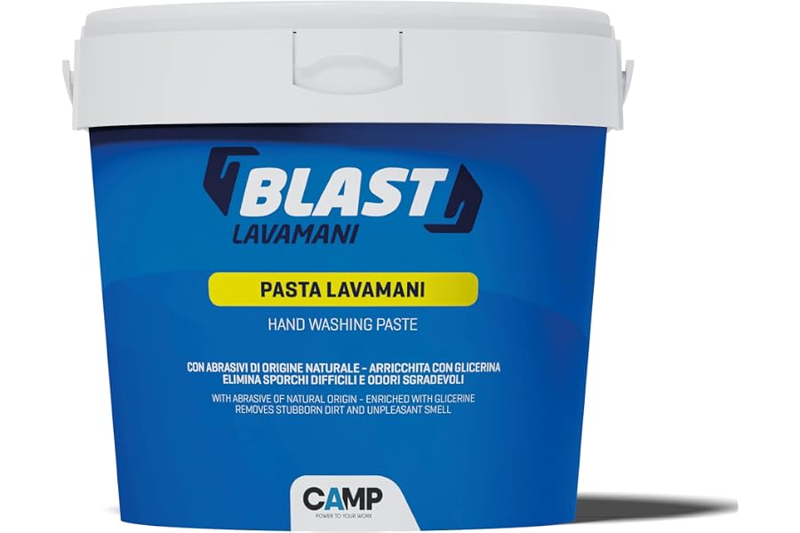 Camp BLAST Pasta Lavamanos con Abrasivos Maturales, con Aroma a Limón, 4000 ml