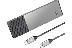 SAN ZANG MASTER M.2 NVMe Alloggiamento SSD M.2 con trasmissione da 10 Gbps, adattatore per alloggiamento SSD NVME USB 3.2 per 2230 2242 2260 2280 M.2 PCIe NVMe M-Key & M+B Key SSD (senza