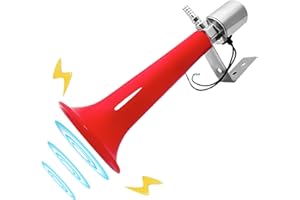 GBKDQQ Clacson turco, 12 V/24 V, corna ad aria compressa, clacson per camion, tromba ad aria, tromba d'aria, kit per roulotte, fischietto a pressione per auto, camion, barche, moto