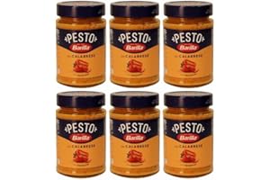 6x Barilla Pesti alla Calabrese Italian Pesto Sauce with Ricotta Cheese & Chilli for Pasta 190g Ready to Eat!