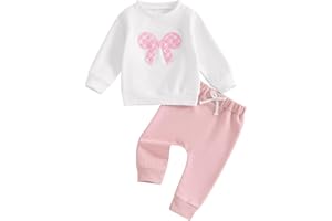 Geagodelia Completini da Bambina Sportivo Vestiti della Neonata Pantaloni Leopardati per Bambini Camicia a maniche lunghe Tuta Invernale Set Manica Svasata