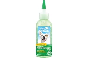 Tropiclean Fresh Breath by Gel di Igiene Dentale per Cani - Denti Puliti, Senza Spazzolare - Contro Placca & Tartaro - Original - 118 ml