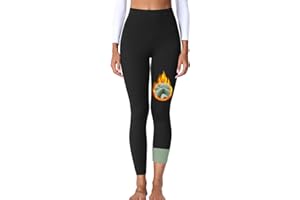 ZAAYO Leggings térmicos para mujer con forro polar cálido para invierno, pantalones deportivos de cintura alta