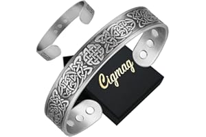 Cigmag Lymphdrainage Magnetarmband für Damen Herren Kupfer Verstellbar mit Entfernungswerkzeug und Geschenkbox 1-4