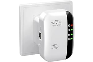 GUBBETT 2025 Neu WLAN Repeater WLAN Verstärker 300Mbit/s 2,4GHz WiFi Booster mit Repeater/Router/Access Point Modus,Einfache Einrichtung,WiFi Range Extender Mit LAN/WAN Port