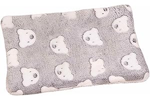 NSXIN Katzendecken für Hauskatzen Waschbar Hundedecke Flauschiges Katzenkissen, Gemütliche Beruhigende Katzendecke Bettmatte für Katze Kleine Hunde(60x80cm,Grau)