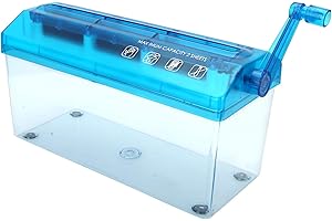 GERMERSE Tagliacarte manuale portatile, tagliacarte A4, distruggi documenti a strisce, tagliacarte da tavolo a basso rumore, cancelleria per la scuola.