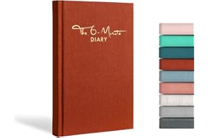 URBESTSELF The 6-Minute Diary (Le journal de 6 minutes en anglais) | 6 Minutes a Day for More Mindfulness, Happiness and Productivity | A Simple and Effective Gratitude Journal (Rouge Rouille)