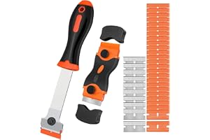 Gebildet Rakbladsskrapa, 2st Razor Razer Tool för att ta Bort Etikett, Registreringsdekal, Nyans, Fett Från Vindrutan, Appara