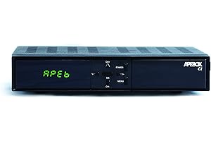 APEBOX CI - Receptor Combo H.265 FULL HD con Common Interface (1080p, 1x DVB-S2, 1x DVB-T2/C, 2x USB 2.0, HD-OUT, LAN, CI, CA, Display LED, IR, SPDIF, cable AV, RS232, YouTube, DLNA y RCU excepcional)