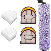 Kit Complet Accessoires Shark HydroVac XL 3-en-1 – 1 Brosse Rouleau + 2 Filtres + 4 Éponges Filtrantes De Rechange