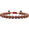 Natural Healing Crystal Bracelet for Women Men - AAA Grade Original Healing Gemstone Adjustable Bracelet for Yoga Reiki Meditation Feng Shui