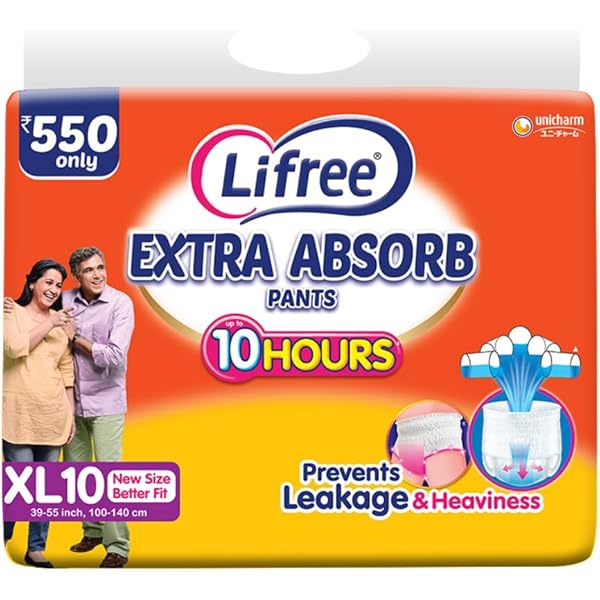 Lifree Super Extra Absorb Pants XL10 : Amazon.in: Health