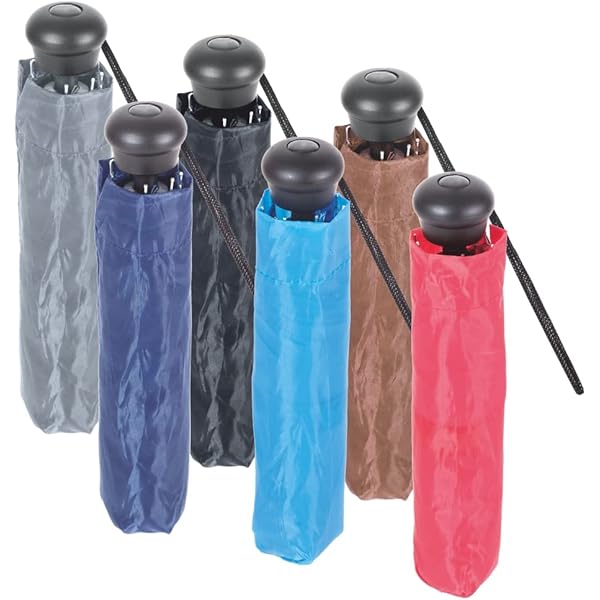 5 Ombrelli Lunghi Automatici PratiKo Life - 8 Stecche, Antivento, Idrorepellente