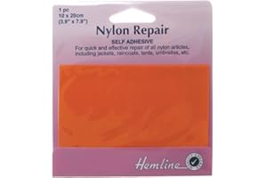 HEMLINE Patch de réparation en Nylon auto adhésif-Orange)