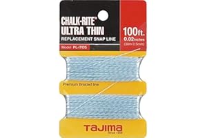 Tajima PL-ITOS Chalk-Rite Premium Grade Ultra Thin Nylon Line, 0.5 mm Thick by 100-Feet