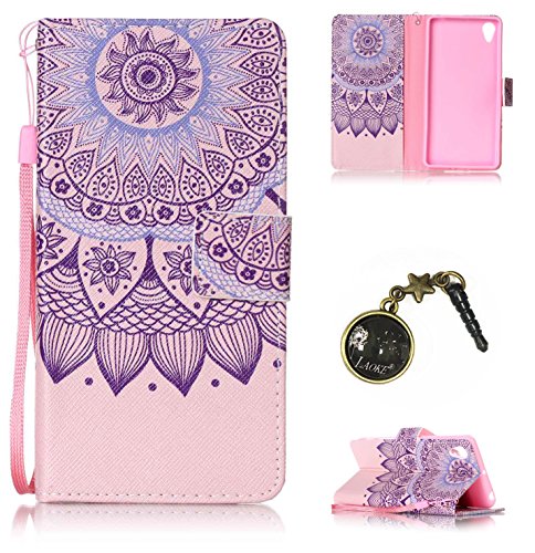 PU Silicone Case Painted PC Phone Case Cover Case Skin Shell Cover for Sony Xperia XP (+ Crystal Dust plug)