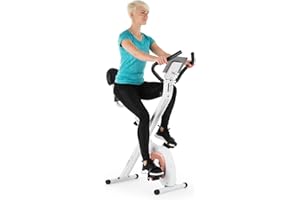 Capital Sports Azura Air Velo d'Appartement Pliable, Velo d'Exercice Cardio-training pour la Maison, Cross Trainer, Home Trainer, Pedalier d'Appartement, Vélo d'Intérieur Magnétique, Support Tablette