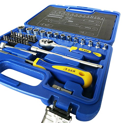 S&R Hobby-Steckschlüsselsatz 39-tlg. 1/4″ LOCK-Drive Profil in Plastikbox, Werkzeugkasten Ratschenkasten 1/4 Zoll Hobby-Line. Einführungspreis! - 9