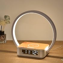 Sveglia Con Luce Alba E 30 Suoni Naturali - Lampada Da Comodino Dimmerabile, Timer Sonno, Ricarica USB