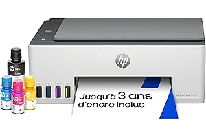 HP Smart Tank 5105, 1F3Y3A, Imprimante à réservoir Tout en Un, Jet d'encre Couleur, Photocopie, Scan, Impression A4, Compatible Smart, AirPrint, WiFi, Grise