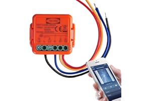 Yueyang Interruptor Persianas WiFi, inteligentes módulo de control para persianas eléctricas, control de voz con Alexa y Google Home, Smart Life/tuya