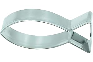 CUTEFLY Christisten - Molde para galletas (7 cm), diseño de peces